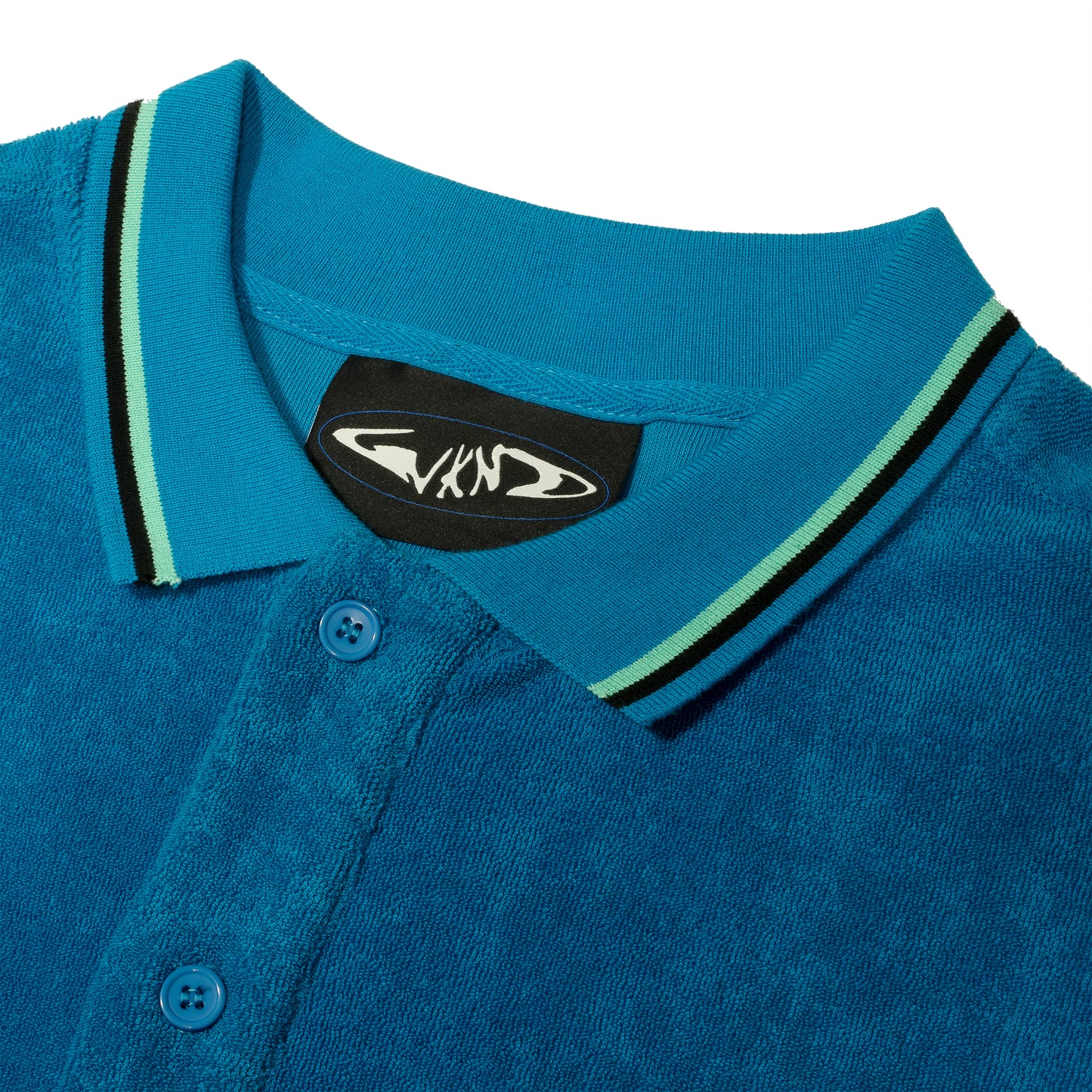 Terry L/S Polo, Blue
