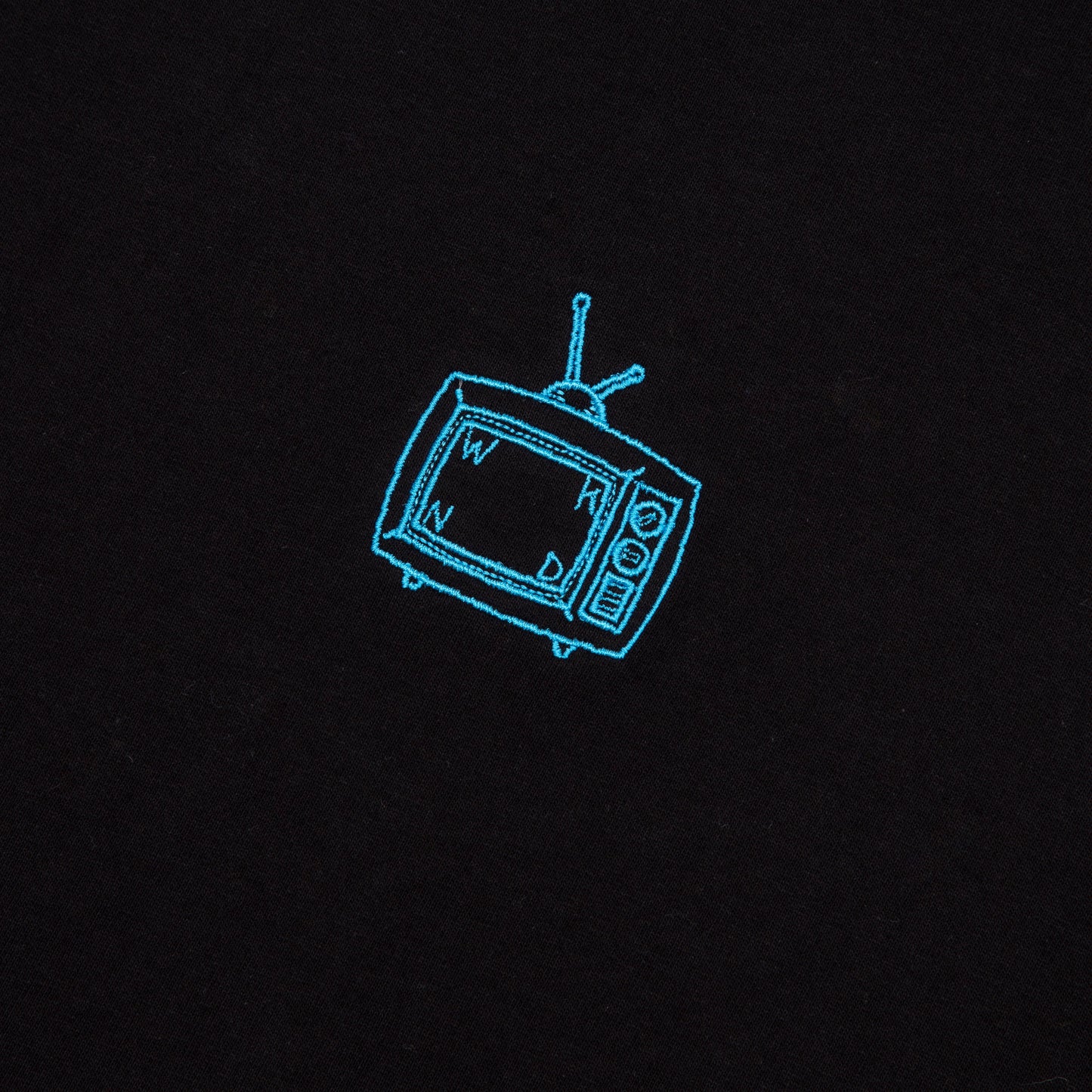 Center TV Logo Tee, Black