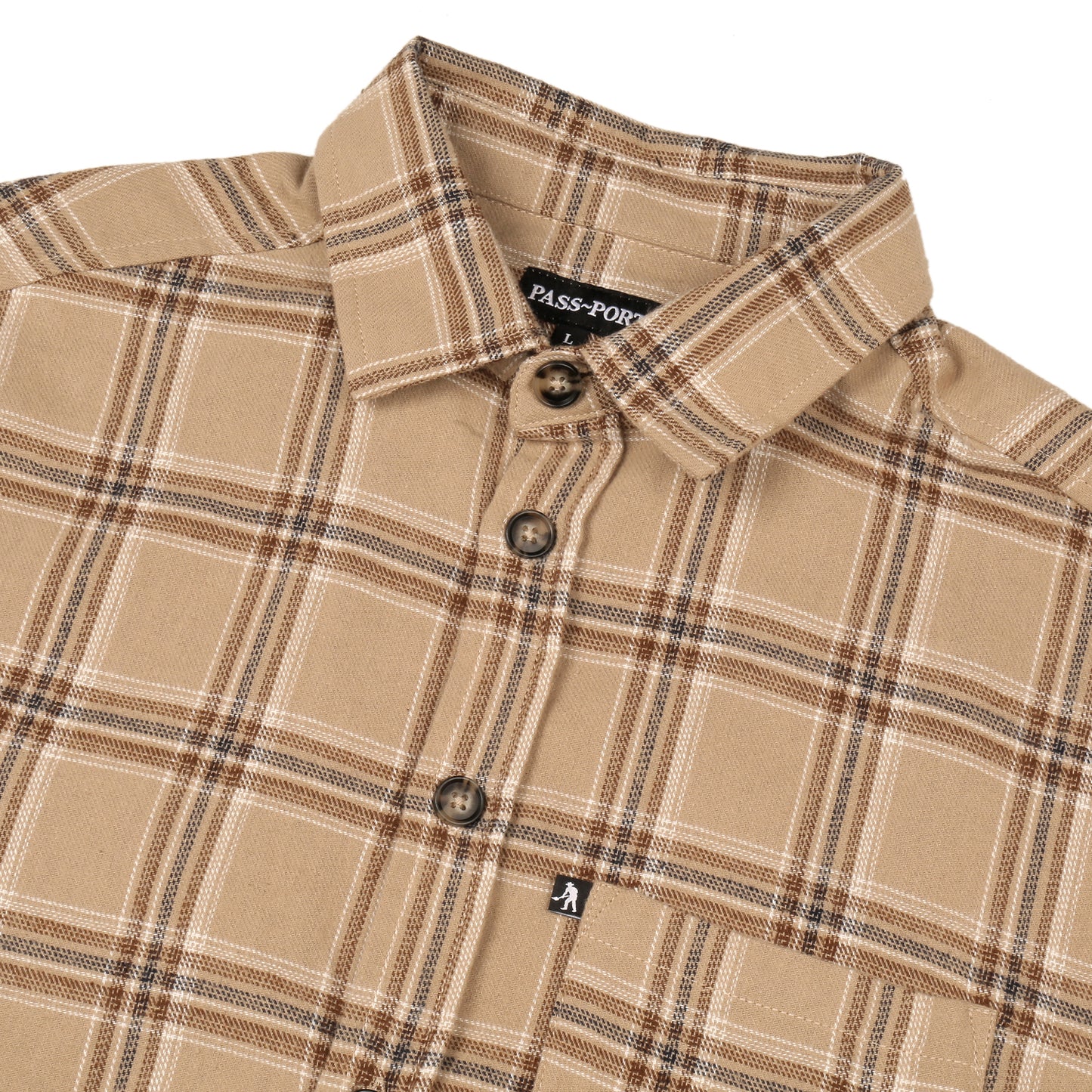 Workers Flannel L/S, Sand Flannel