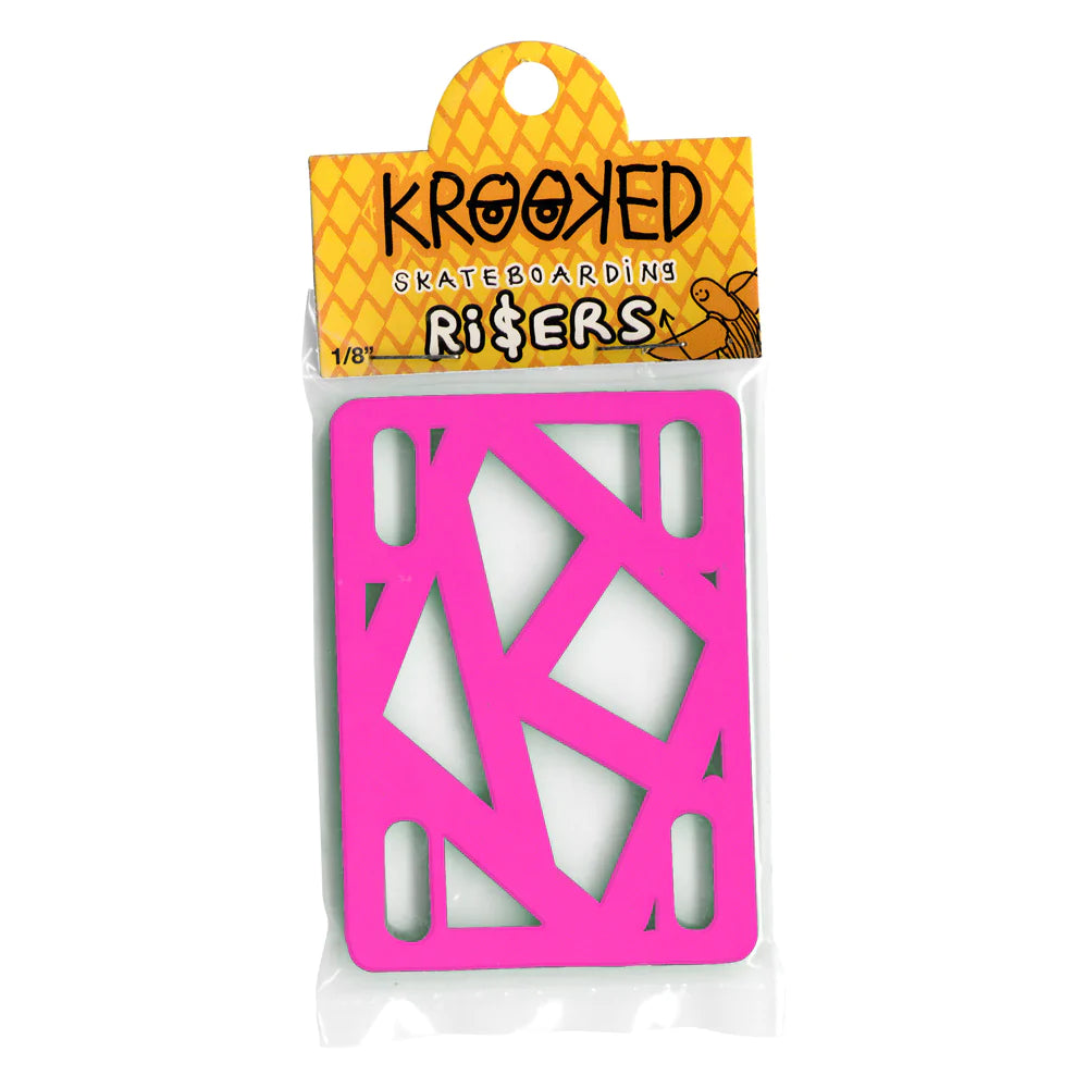 Krooked Risers 1/8, Hot Pink